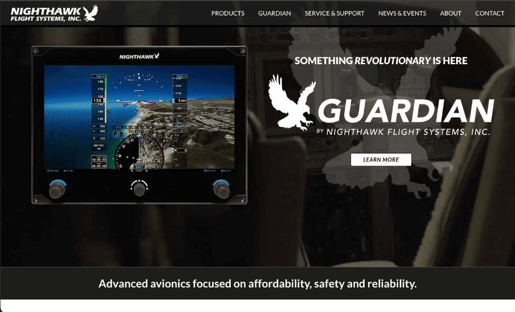 Nighthawk Flight Systems: design, build, and user experience on nighthawkfs.com